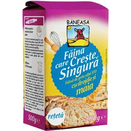 Faina de grau alba 550 cu drojdie si maia 500g