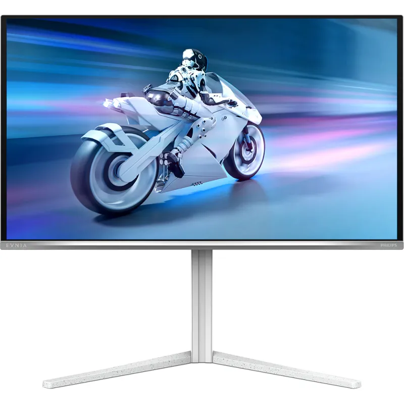 Monitor Gaming OLED PHILIPS Evnia 27M2N6501L/00, 26.5", QHD, 240Hz, HDR 10, pivot, alb