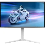 Monitor Gaming OLED PHILIPS Evnia 27M2N6501L/00, 26.5", QHD, 240Hz, HDR 10, pivot, alb