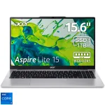 Acer Aspire Lite 15 AL15-72P-71X1 cu procesor Intel® Core™ i7-13620H up to 4.90 GHz, 15.6'', Full HD, IPS, 16GB DDR5 RAM, 1TB SSD, Intel® UHD Graphics, No OS, Pure Silver
