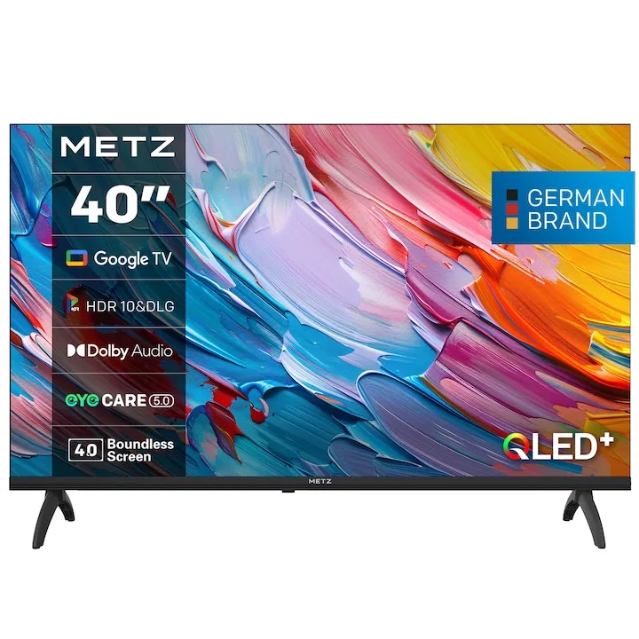 METZ QLED 40MQF7000Z, 100 cm, Smart Google TV, Full HD, Clasa E