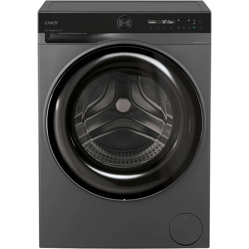Masina de spalat rufe frontala slim CANDY BS 48SB6G-S, ProActive EcoWash, 8 kg, 1400rpm, Clasa A, Wi-Fi, antracit