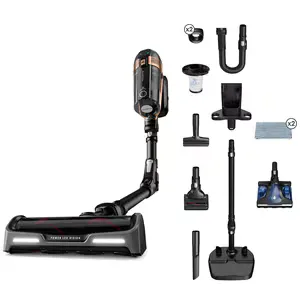 Aspirator vertical ROWENTA X-Force Flex 15.6 RH99G1WO, 0.9l, 32.4V, autonomie max 80 min, negru-maro