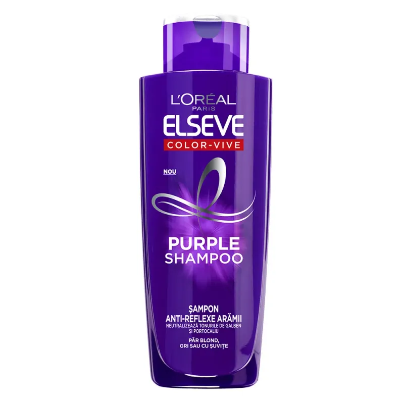 Sampon nuantator gri Elseve Color-Vive Purple Shampoo 200 ml