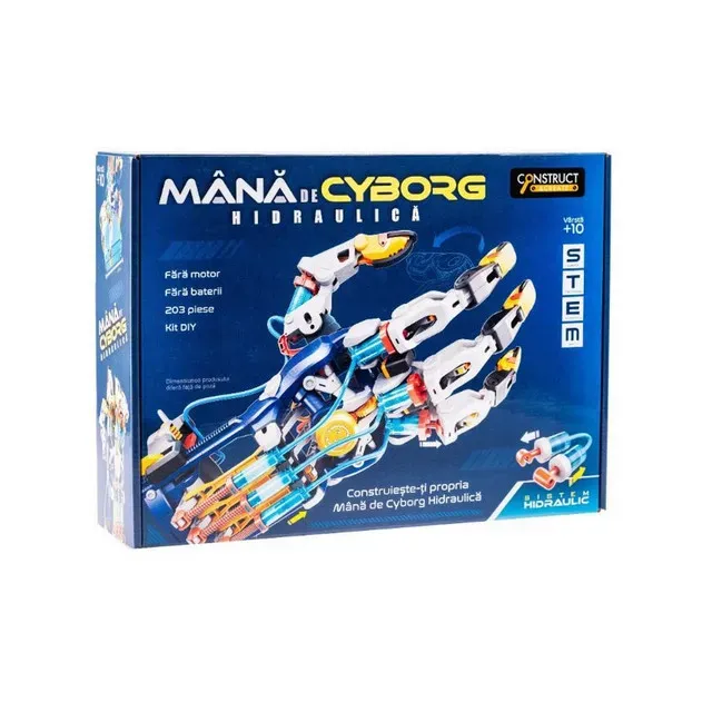 Kit robotica S.T.E.M. - Mana cyborg hidraulica
