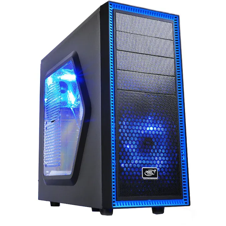 Sistem Desktop PC Gaming Raven - Procesor Octa-Core™® Ryzen7-5700 4.6Ghz TURBO, 16GB RAM DDR4, SSD 1000GB, VIDEO 8GB GDDR5