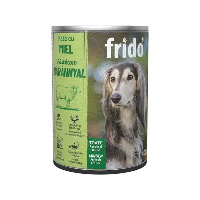 Pate cu miel pentru caini adulti Frido, 400 g