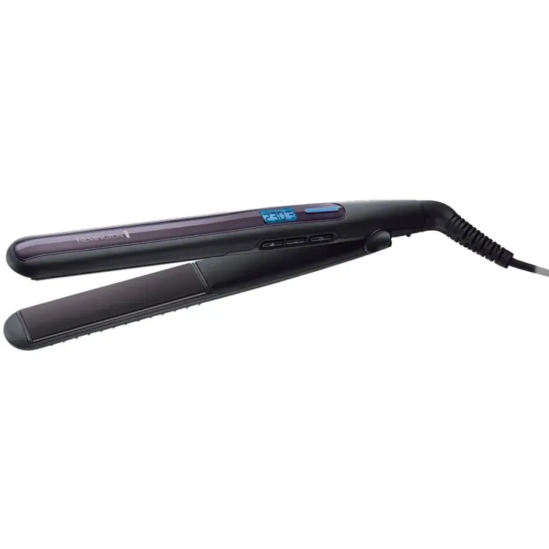 Placa de indreptat parul Remington PRO-Sleek & Curl S6505, 230ºC, negru/mov