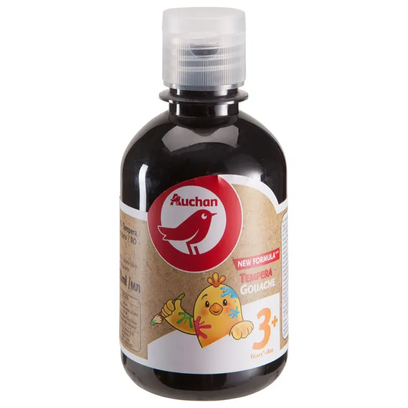 Guase sticla Auchan, 250 ml, negru