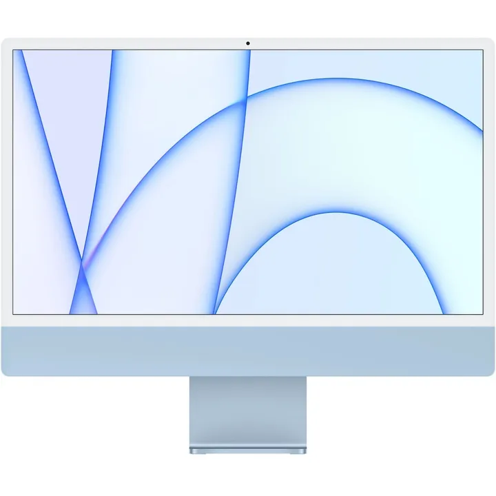 Sistem Desktop PC iMac 24" (2021) cu procesor Apple M1, 24", Retina 4.5K, 16GB, 2TB SSD, 8-core GPU, Blue, INT KB