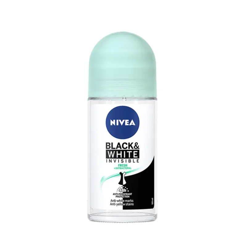 Deodorant roll-on Nivea Black & White Invisible Fresh, 50 ml