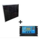 Kit solar fotovoltaic BLUESUN off grid panou solar 200W cu regulator tensiune 30A controller casa, rulota, iluminat, container, autorulota, Solid Volt