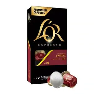 Capsule cafea L`Or Nespresso Barista, 10 Capsule cafea, 52 g