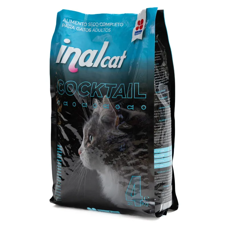 Hrana Uscata Pentru Pisici Adulte, Inalcat Cocktail, Pasare si Peste, 4 Kg