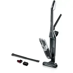 Aspirator vertical 2in1 BOSCH Flexxo Gen2 Seria 4 BCH3K2801, 0.4l, 25.2V, autonomie max 55 min, Sistem RobustAir, argintiu-negru