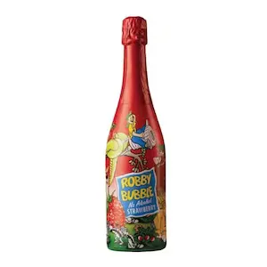 Bautura Racoritoare Carbogazoasa Robby Bubble, Suc de capsuni 0.75l