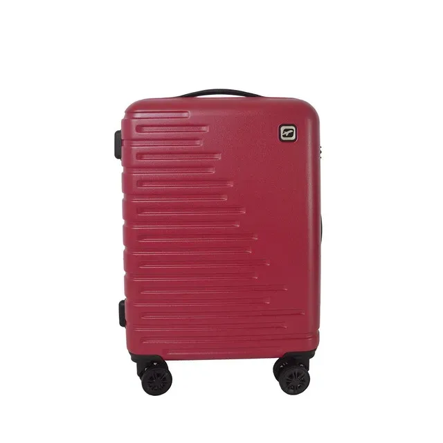 Troler Airport Equalizer, 4 roti duble cu rotire 360, cifru integrat, 35 x 55 x 20, rosu