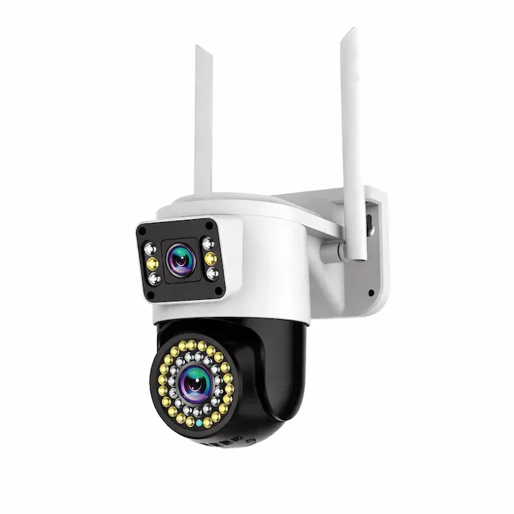 Camera de supraveghere WiFi Jortan JT-8696QJ, 6MP, rotire 360°, vedere nocturnă color, IP66
