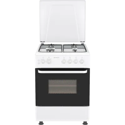Aragaz VORTEX VAG6060WH03K, 4 arzatoare, Gaz, L 60 cm, Grill, alb