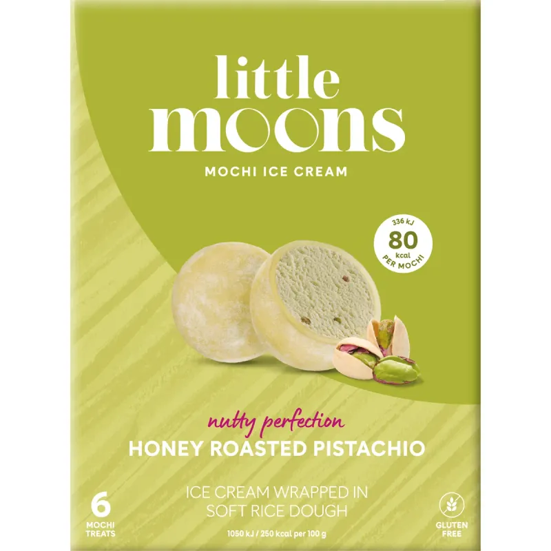 Inghetata mochi cu fistic Little Moons, 192 g