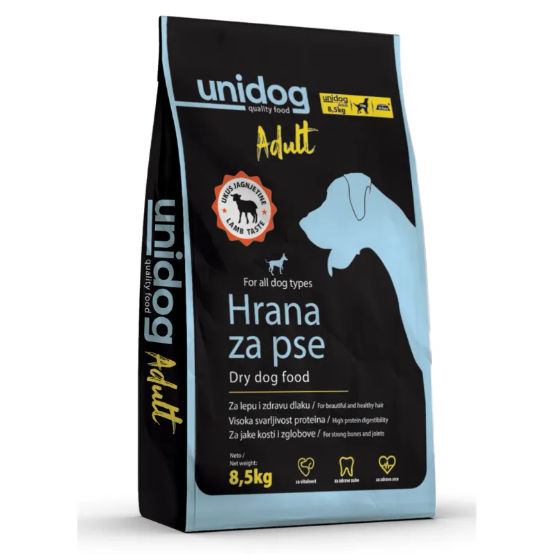 Uni DOG Adult 8.5Kg- Hrana uscata, amestec complet pentru hrana cainilor adulti, proteina 23%, -8.5Kg