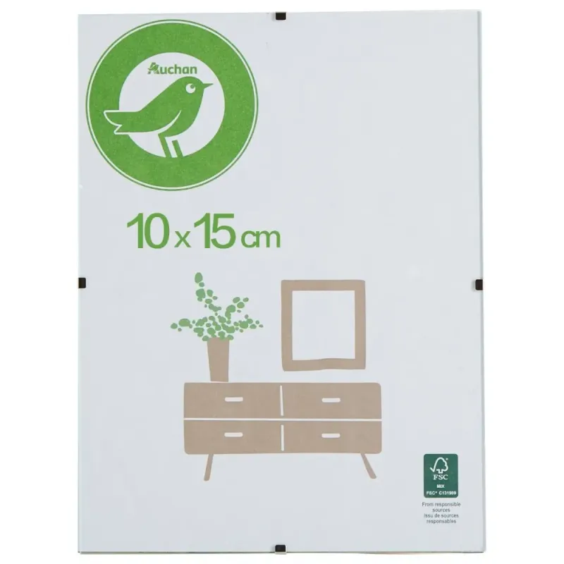 Rama foto Auchan Essential, 10x15cm, transparent