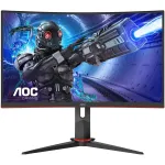 Monitor Gaming Curbat AOC C32G2ZE/BK, 31.5", FHD (1920x1080), VA, 1500R, 240Hz, 0.5ms MPRT, 4ms GtG, Adaptive Sync, AMD FreeSync Premium, Low Blue Light, Flicker Free, 2x HDMI 2.0, DisplayPort 1.2, VESA 100x100mm, Negru