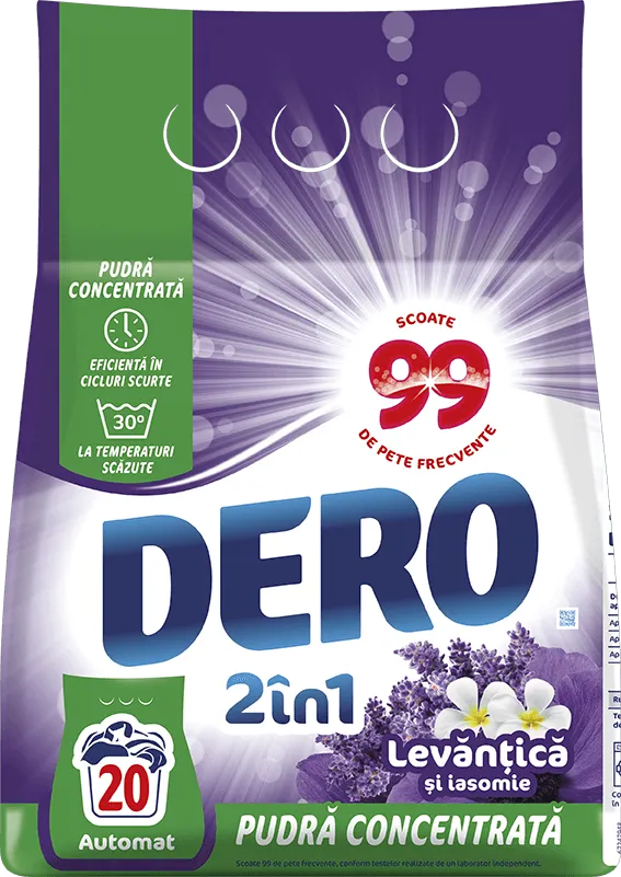 Detergent automat Dero 2in1 Levantica, 20 spalari, 1.5 kg