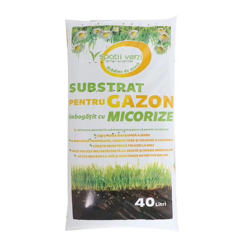 Pamant pentru gazon / substrat, Spatii verzi, 40 litri, imbogatit cu micorize