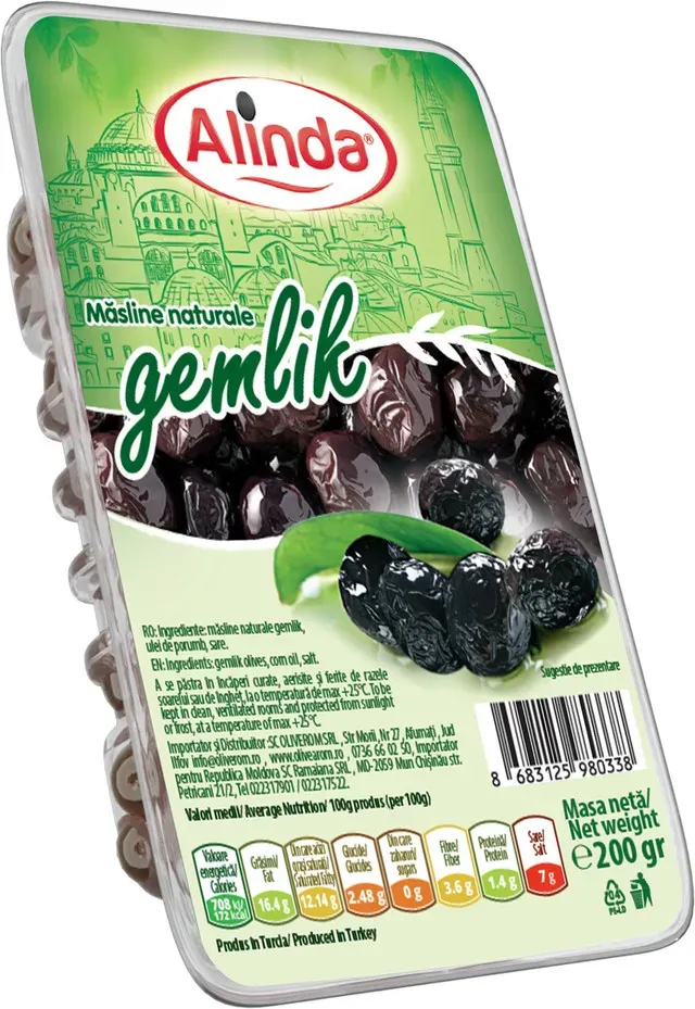 Masline negre Gemlik Alinda, 200 g