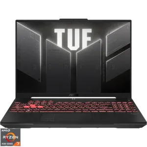 Laptop ASUS Gaming 16 TUF A16 FA607NUG, FHD+ 144Hz, Procesor AMD Ryzen™ 7 7445HS (16M Cache, up to 4.7 GHz), 16GB DDR5, 512GB SSD, GeForce RTX 4050 6GB, No OS, Mecha Gray