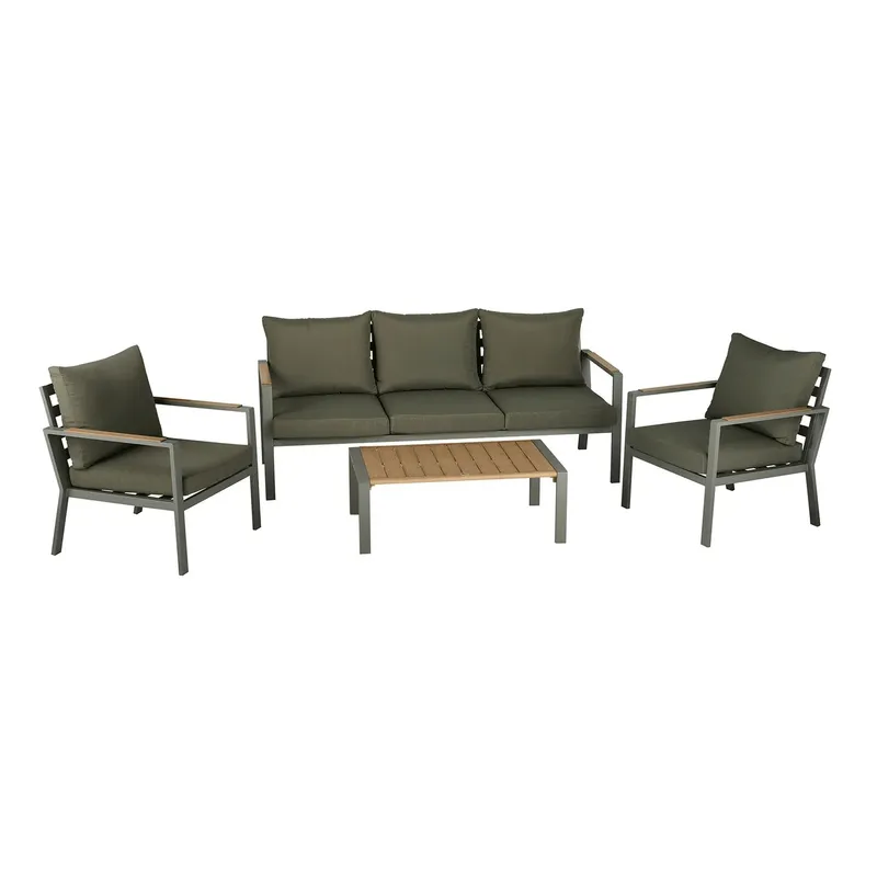 Set 4 piese de gradina Garden Star, 2 scaune, 1 masa, 1 canapea