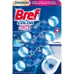 Odorizant pentru toaleta Bref Color Auto Active Chlorine, 3 x 50 g