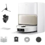 Aspirator robot cu mop Mova V50 Ultra Complete RLV72LE-1, 24.000Pa, 6400mAh, 220min, Advanced AI SmartSight, statie colectare inteligenta, alb