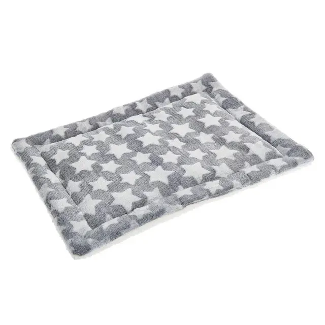 Culcus pentru caini si pisici Auchan, 58 x 41 cm, gri
