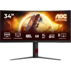 Monitor LED AOC Gaming AGON CU34G4 Curbat 34 inch UWQHD VA 0.5 ms 180 Hz HDR FreeSync Premium