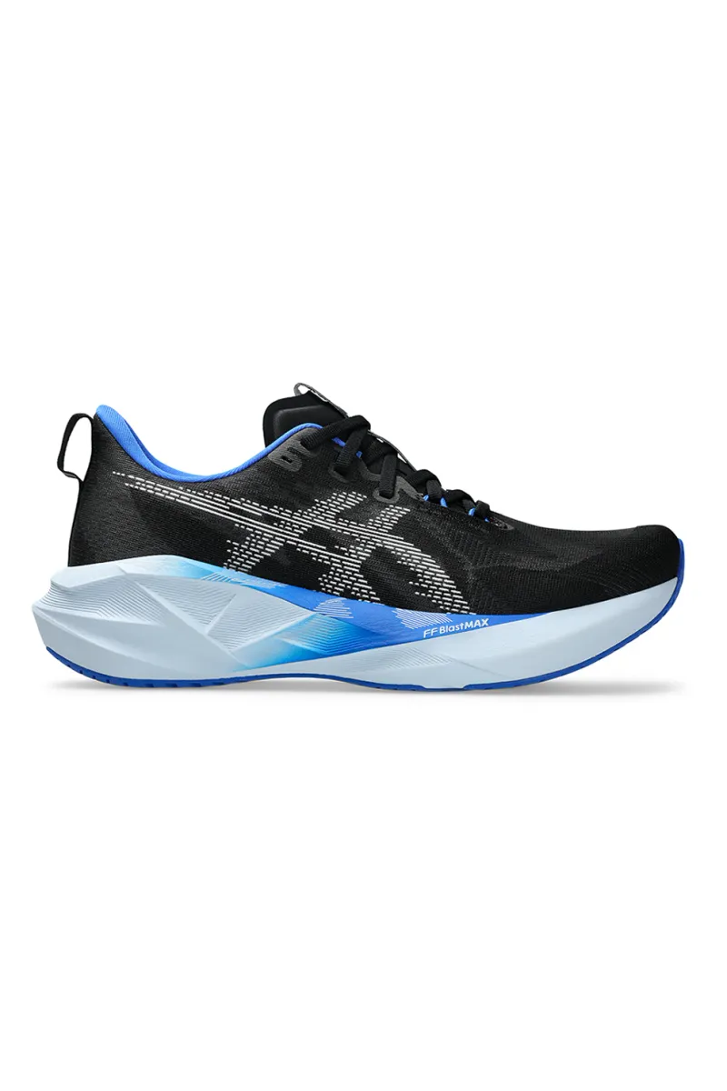 Asics, Pantofi pentru alergare Novablast 5, Negru/Albastru royal/Alb optic
