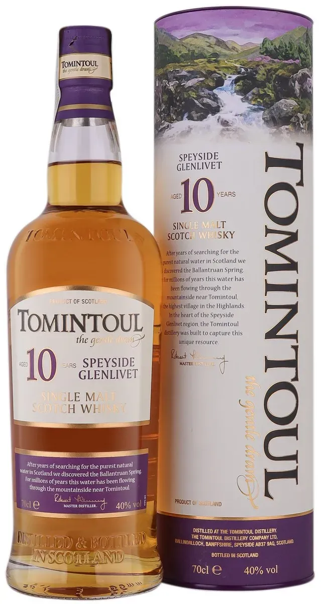 Whisky Tomintoul Single Malt 10 ani, alcool 40%, 0.7 l