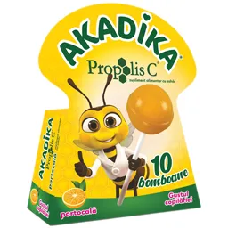 Acadele Propolis C portocala, 10 bucati