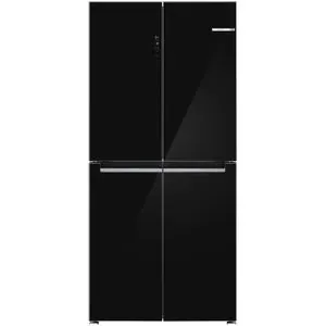Side by Side BOSCH KMC85LBEA, No Frost, 547 l, H 189.5 cm, Clasa E, sticla neagra