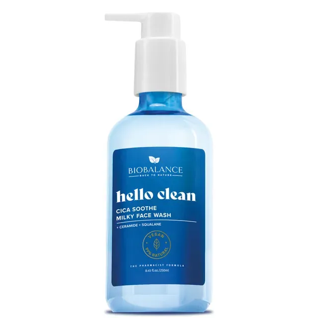 Gel de curatare cremos cu ceramide si squalane Bio Balance Cica Soothe Hello Clean, 250 ml