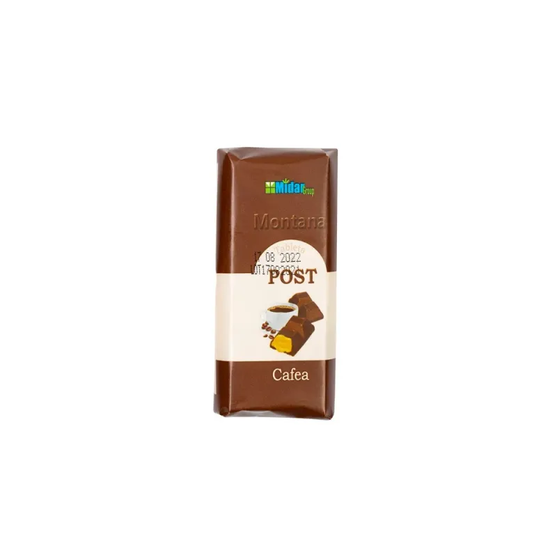 Tableta ciocolata de post cu aroma de cafea Montana, 50 g