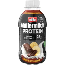 Mullermilch Protein cu gust de ciocolata si banane 400g