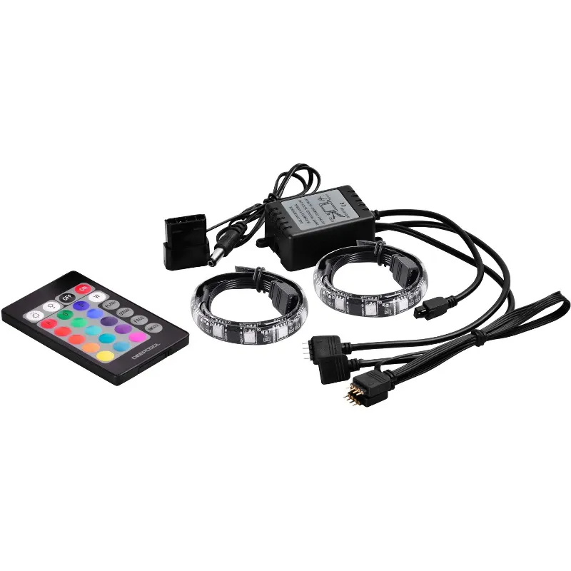 Sistem Iluminare Deepcool Rgb Led Strip, 3 Culori, Telecomanda Rgb350