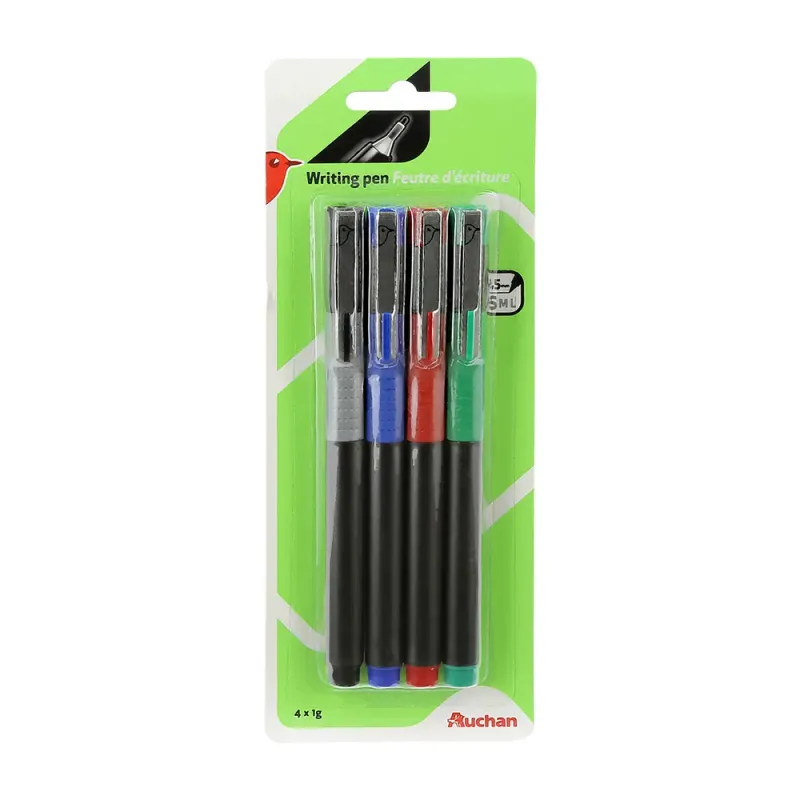 Set fineliner Auchan, asortat, 4 bucati