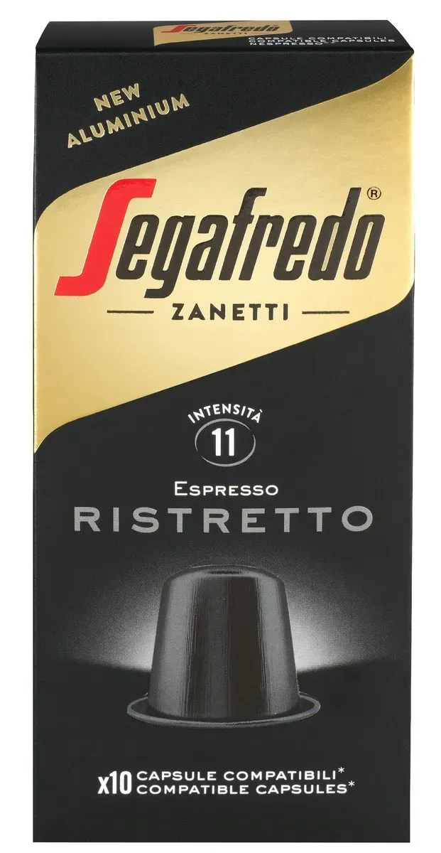 Capsule cafea Segafredo Ristretto, compatibile Nespresso, 10 capsule