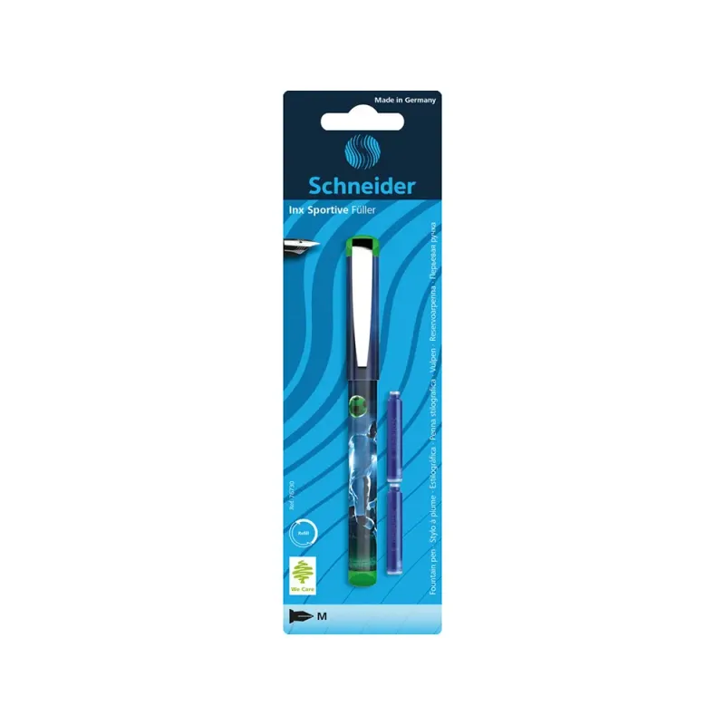 Pachet stilou Schneider Inx Sportive cu doua rezerve