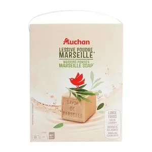 Detergent pudra Auchan Marseille, 60 spalari, 3 kg