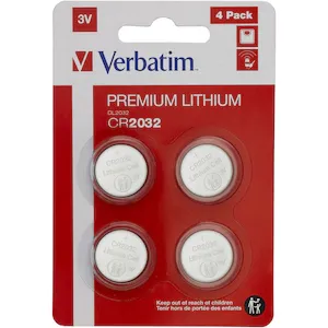 Baterii Verbatim, Lithium, CR2032, 3V, 4buc