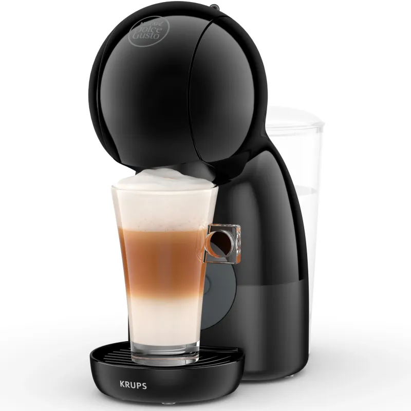 Espressor KRUPS cu capsule NESCAFÉ® Dolce Gusto® Piccolo XS KP1A3B10, 1600 W, 15 bari, rezervor apa 0.8L, peste 30 de bauturi calde sau reci, functie Hot & Cold, functie Eco, negru